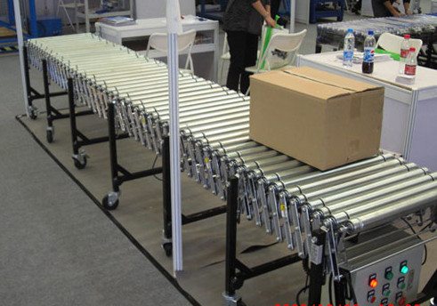 伸縮輥筒輸送機運行圖,www.xgbnss.com